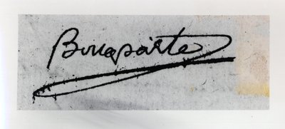 Handtekening van Napoleon Bonaparte door Unbekannt Unbekannt